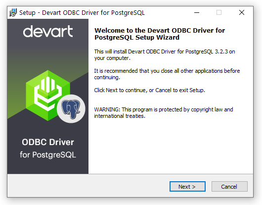 Devart ODBC Driver for PostgreSQL