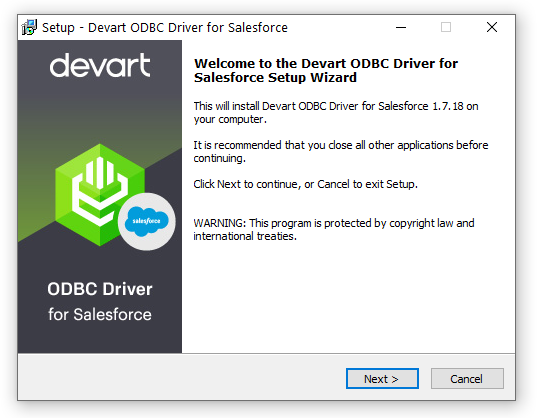 Devart ODBC Driver for Salesforce