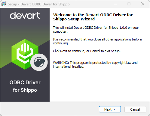 Devart ODBC Driver for Shippo