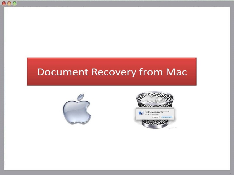 Document Recovery from Mac