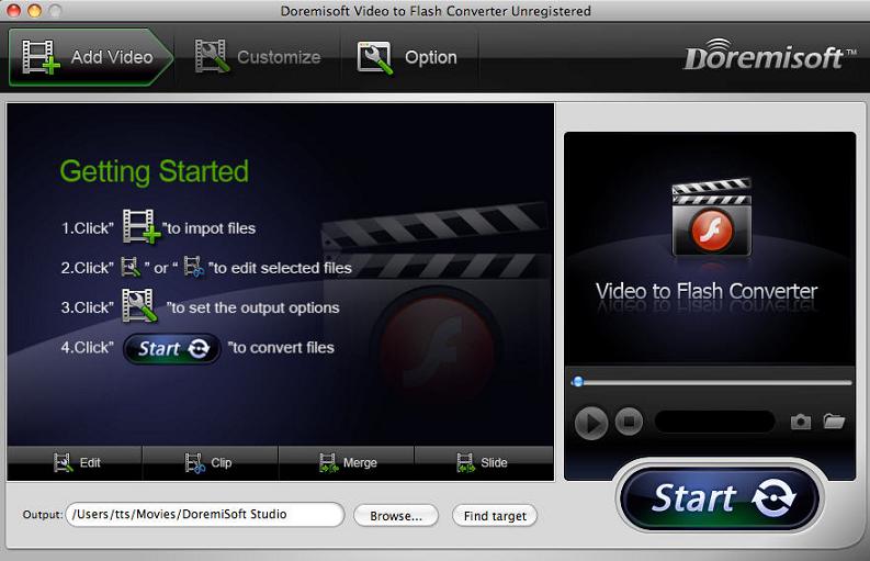Doremisoft Video to Flash Converter for Mac