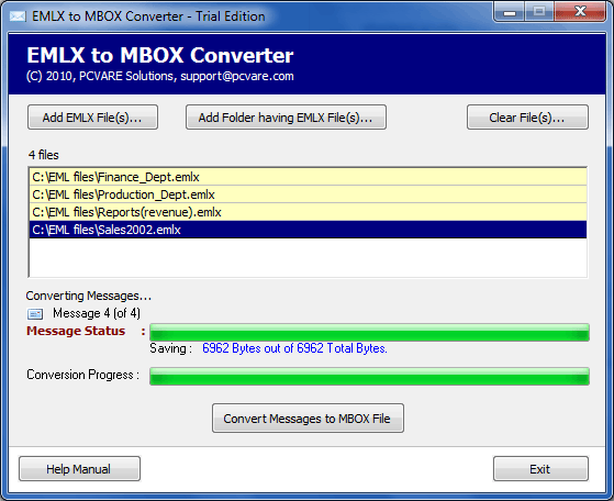 EMLX to MBOX Converter
