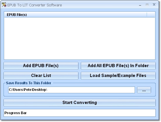 EPUB To LIT Converter Software