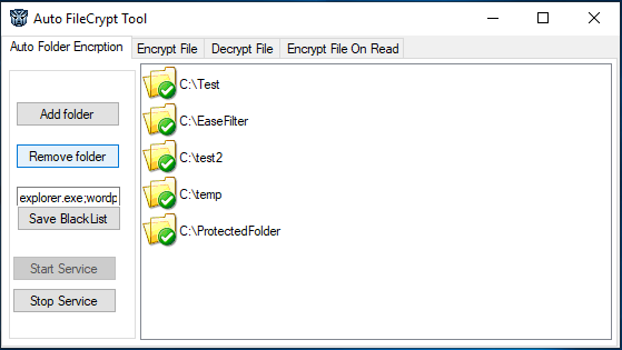 EaseFilter Auto File Encryption