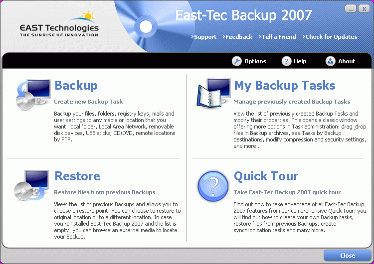 East-Tec Backup 2007