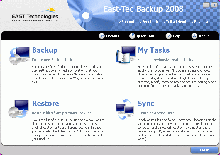 East-Tec Backup 2008