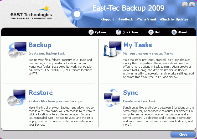 East-Tec Backup 2009