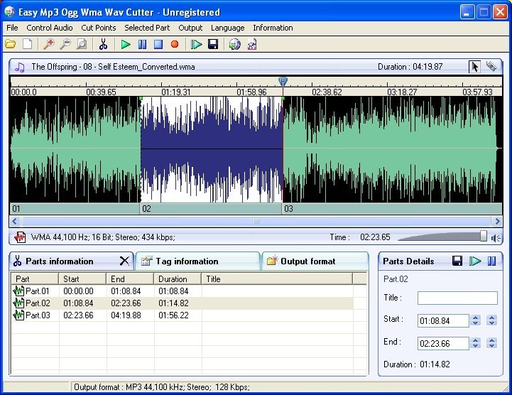 Easy MP3 WMA Cutter