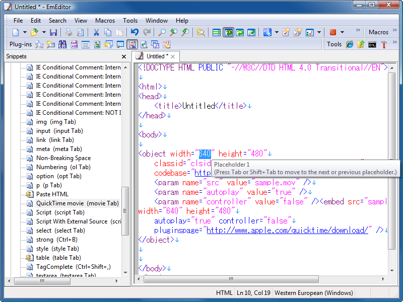 free html text editor windows