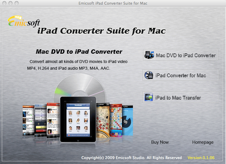 Emicsoft iPad Converter Suite for Mac
