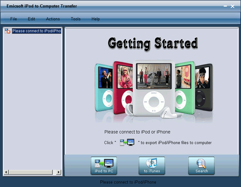Emicsoft iPod to Computer Transfer