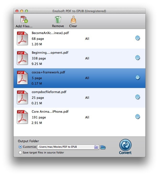 Enolsoft PDF to EPUB for Mac