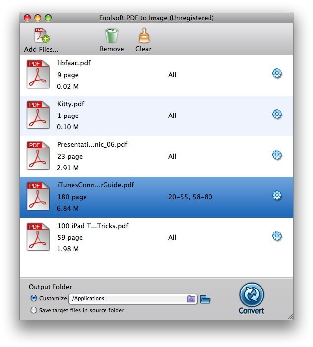 Enolsoft PDF to Image for Mac