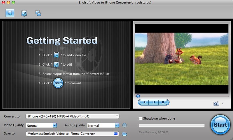 Enolsoft Video to iPhone Converter for Mac