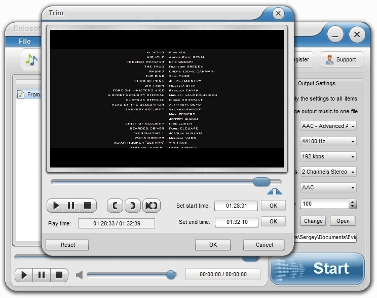Eviosoft Video to Audio Converter