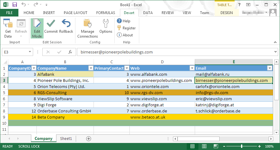 Excel Add-in for Oracle