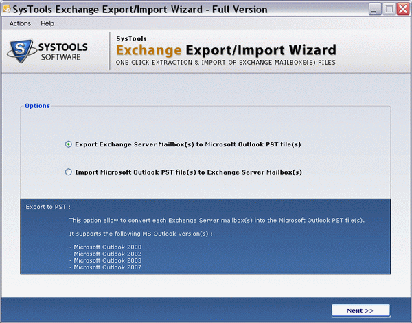 Export Exchange to PST