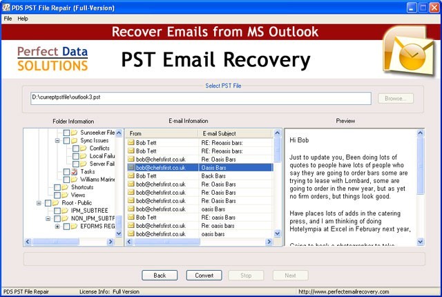Export Microsoft Outlook Emails