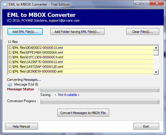 Export Windows Mail to MBOX