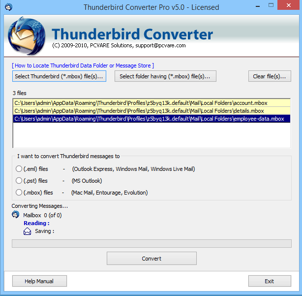 Export emails from Thunderbird to Mac Mail