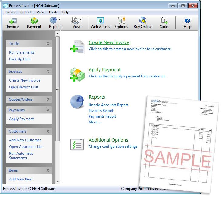 Express Invoice Invoicing Software Free