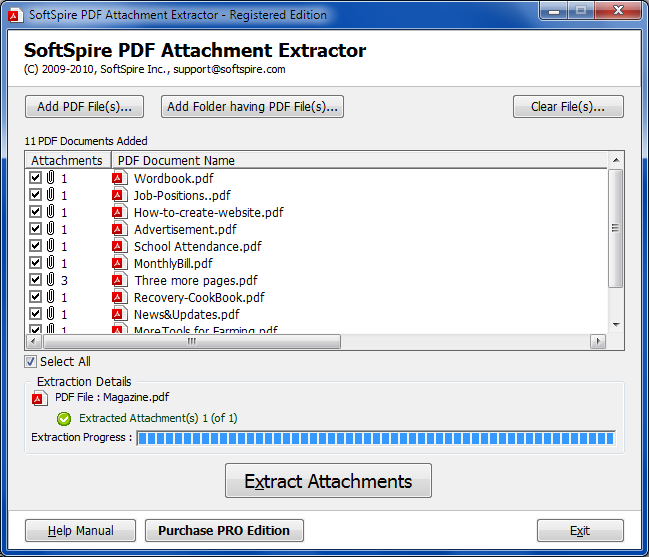 Extract PDF Attachments