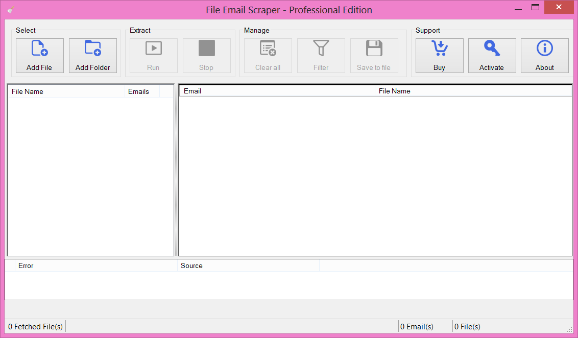 File Email Scraper