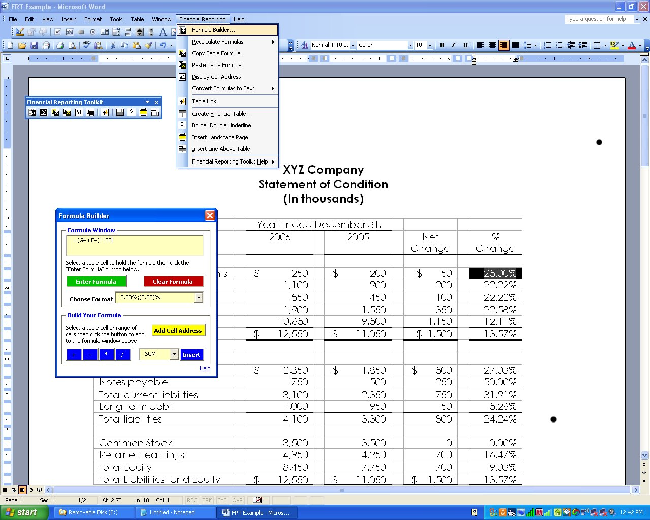 Financial Reporting Toolkit