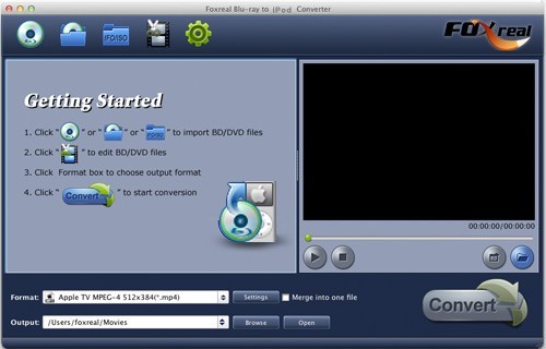 Foxreal Blu-ray to iPod Converter for Mac