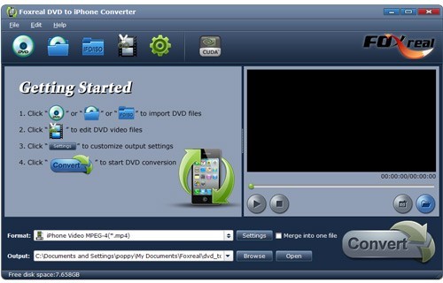 Foxreal DVD to iPhone Converter