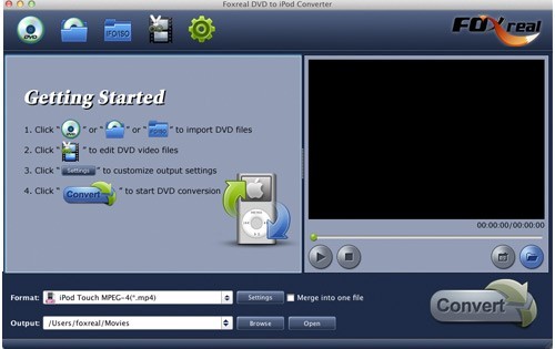 Foxreal DVD to iPod Converter for Mac