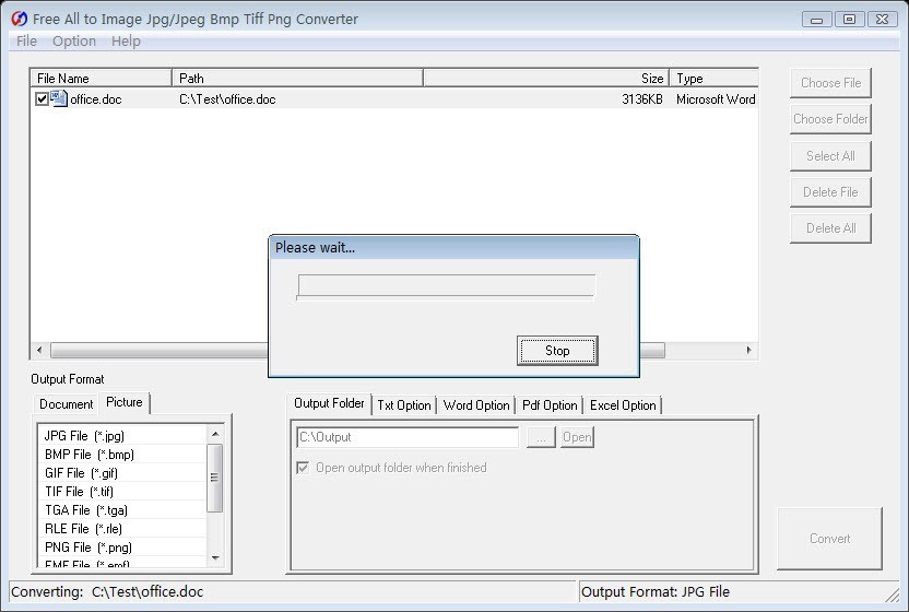Free All to Image Jpg Bmp Converter