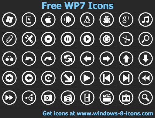 Free WP7 Icons