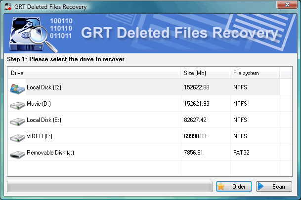 GRT Deleted Files Recovery