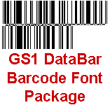 GS1 DataBar Barcode Font Package