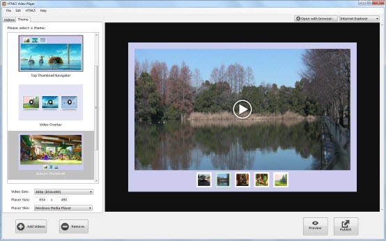 HTML5 Video Player For Windows