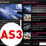 HTML/XML AutoPlay News List AS3