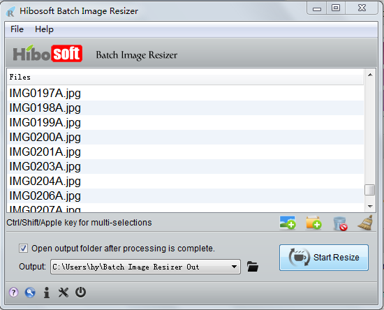 Hibosoft Batch Image Resizer