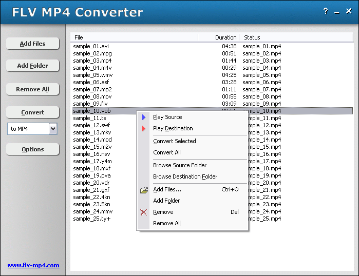 how to unintsall free flv to mp4 converter