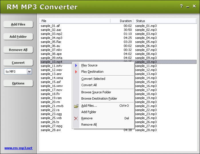 RM MP3 Converter