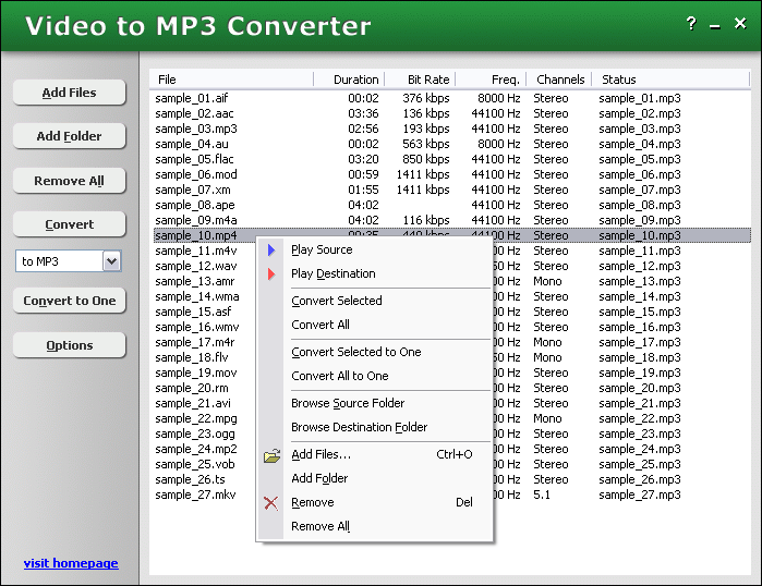 HooTech Video to MP3 Converter