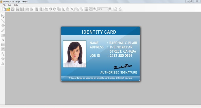 ID Card Creator Main Window ID Card Creator Barcode ID