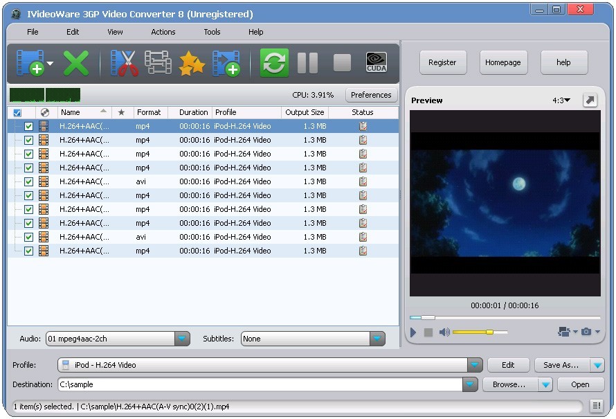 IVideoWare 3GP Video Converter