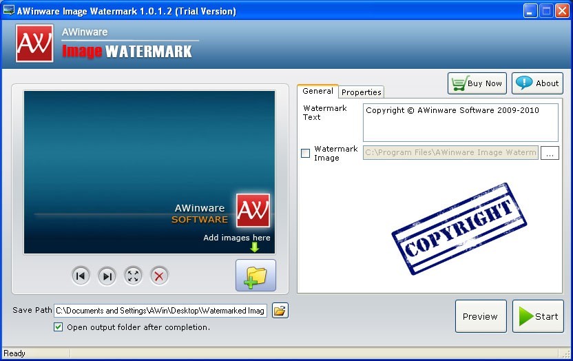 Image File Watermark Software