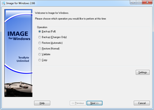 Image for Windows with IFD GUI