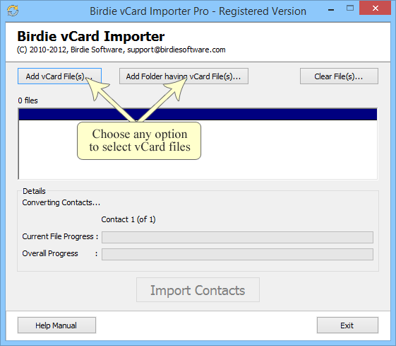 Import VCF contacts to Microsoft Outlook