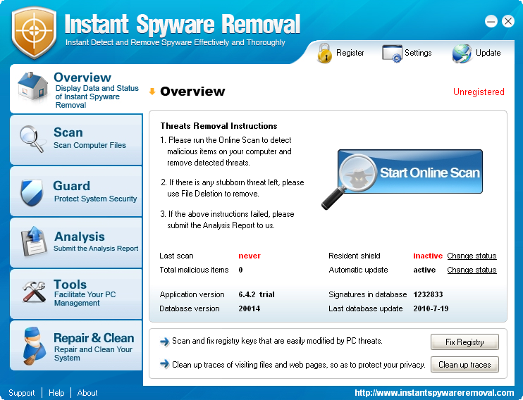 Instant Spyware Removal