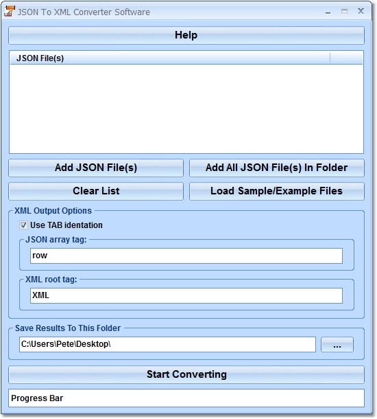 JSON To XML Converter Software