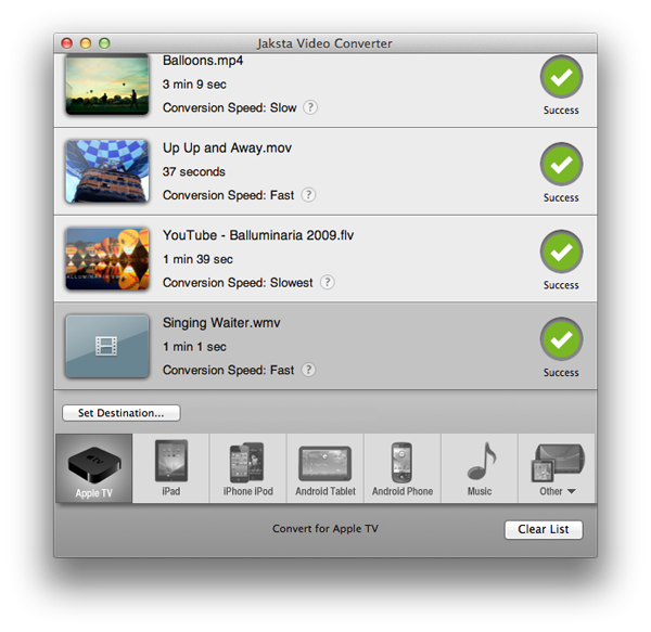 Jaksta Video Converter for Mac