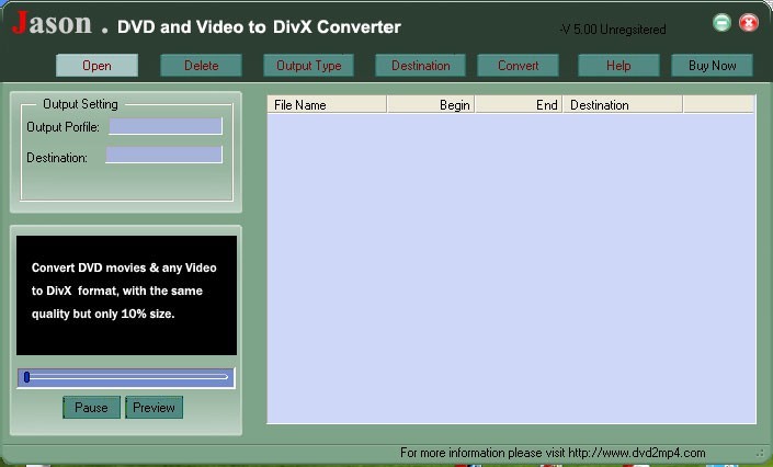 Jason DVD Video to DivX Converter